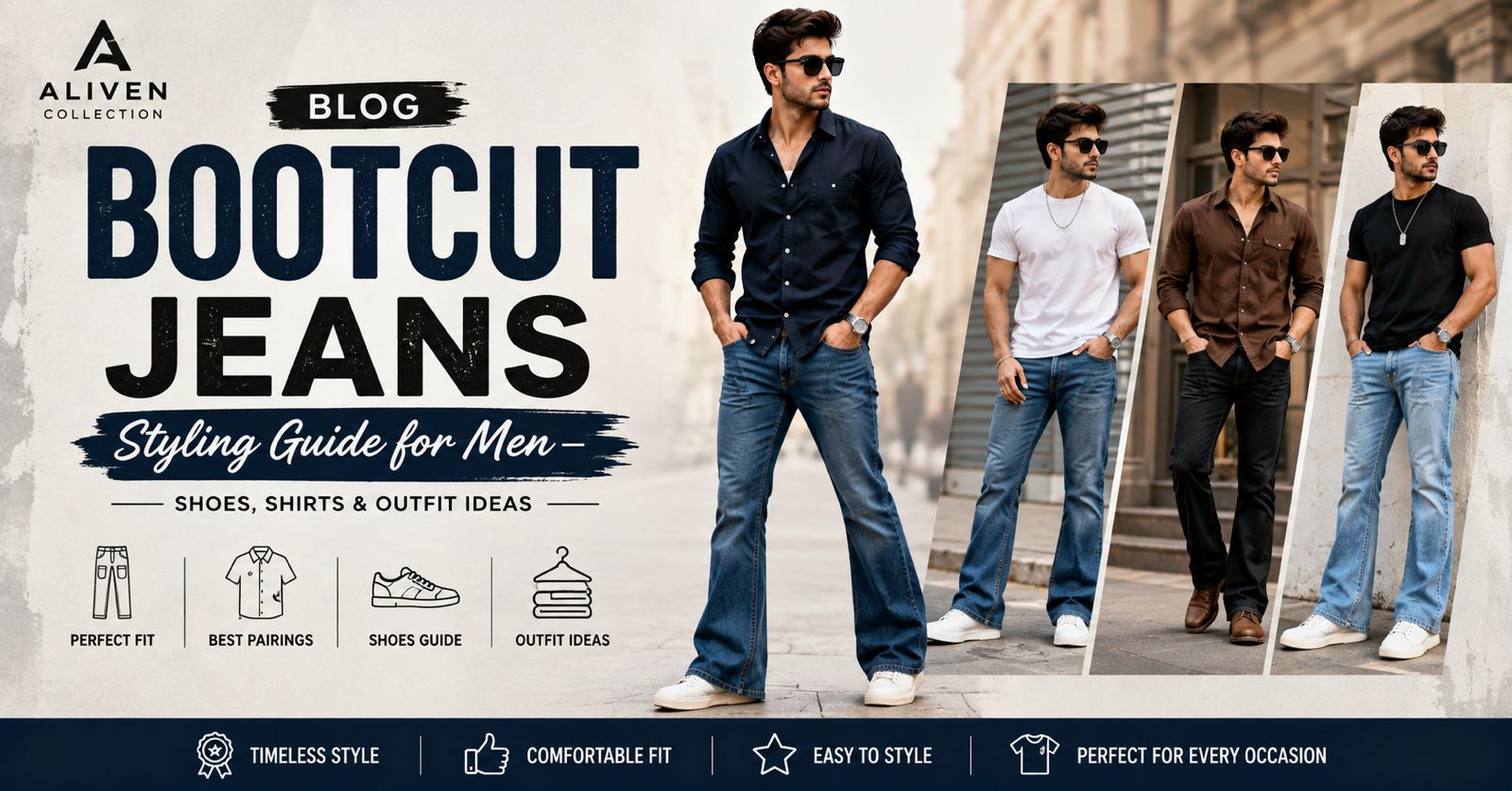 Bootcut Jeans Styling Guide for Men: Shoes, Shirts & Outfit Ideas