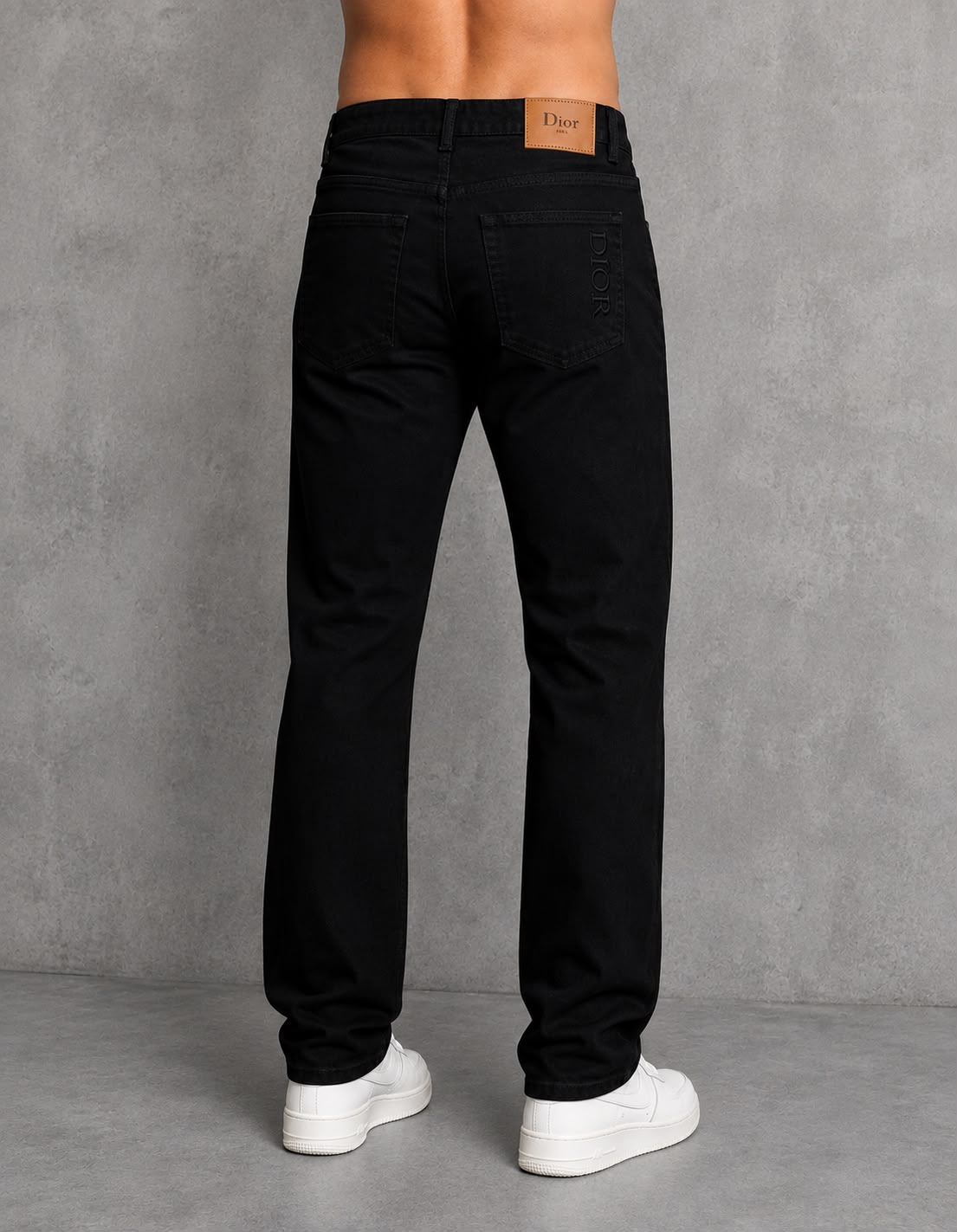 Men's Black Straight Fit Jeans | Classic Regular Straight Fit Denim